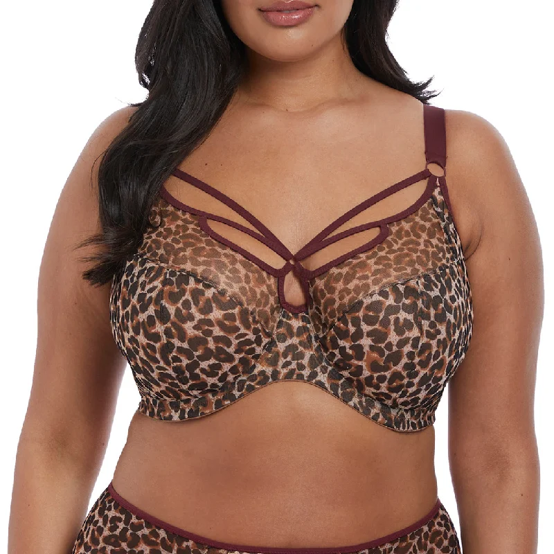 Weekend Offers That Impress Elomi Sachi Underwire Plunge Bra in Leopard