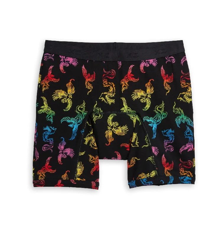 New Arrival First Line Period 9" Boxer Briefs - Rainbow Phoenix