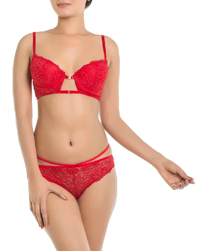 New Markdowns FRONT OPEN PUSH UP BRA AND THONG SET – FORMULA ONE