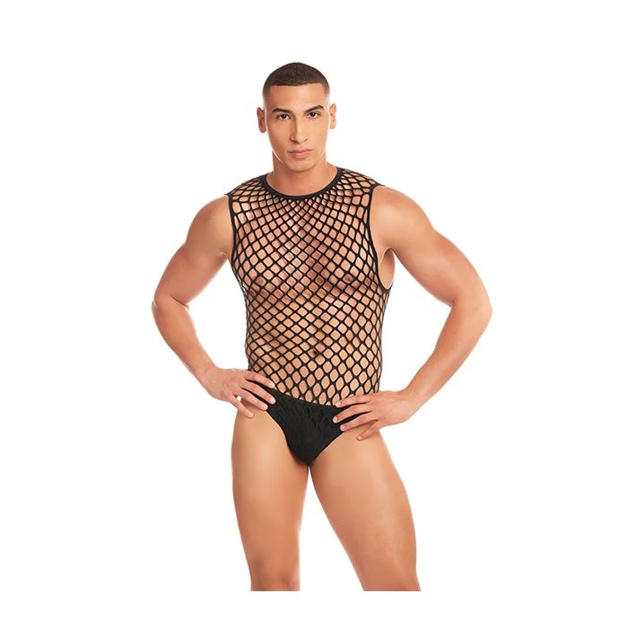Deal of the Day Full Effect Large Mesh Unitard 2 pc Set
