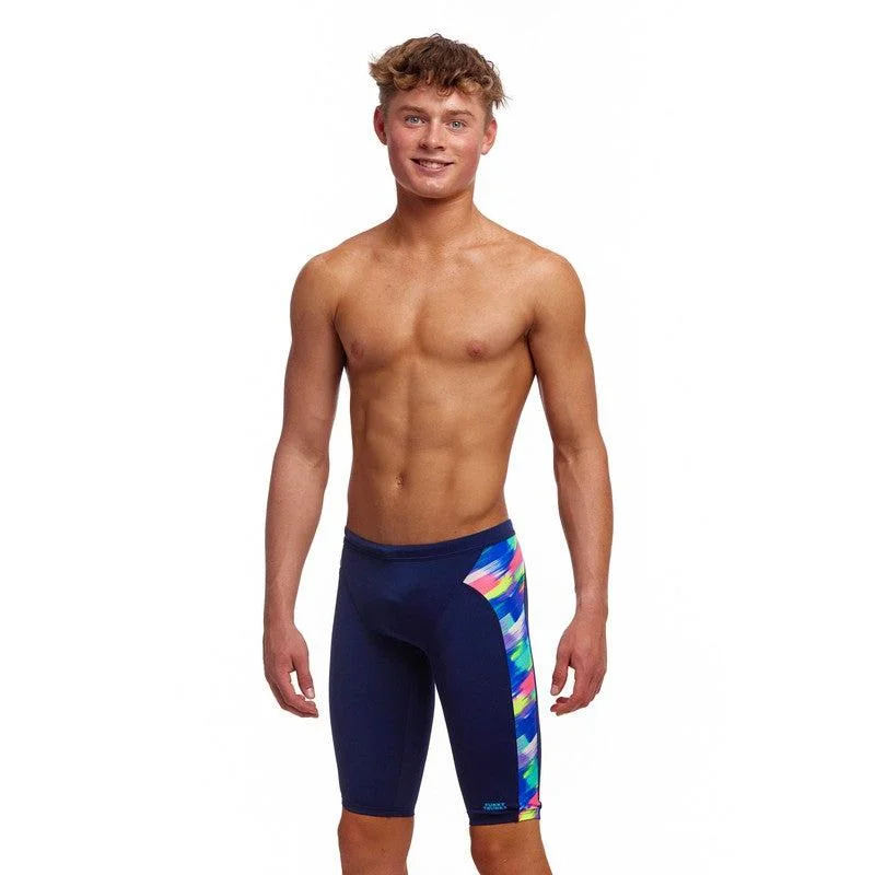 Early Bird Funky Trunks Boy's Training Jammers | Streaky Strokes