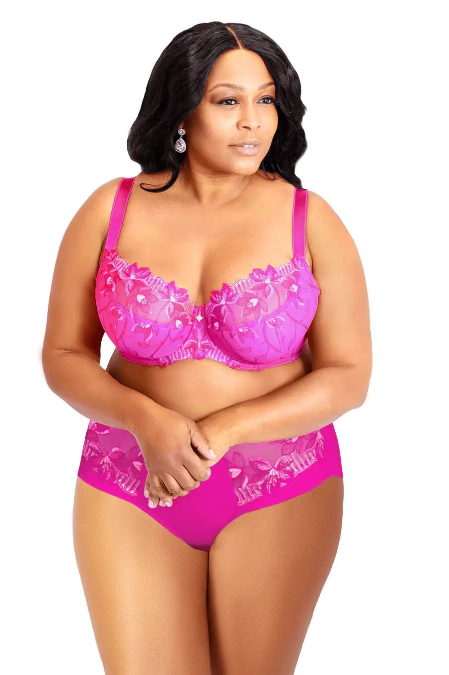 Weekend Discounts to Relish PINK SHEER UNLINED LACE BRA SHARON UNDERWIRE SOFT