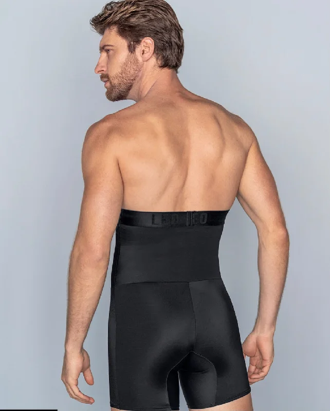 Super Discount LEO 033284 MENS HIGH WAIST STOMACH SHAPER WITH BOXER BRIEF