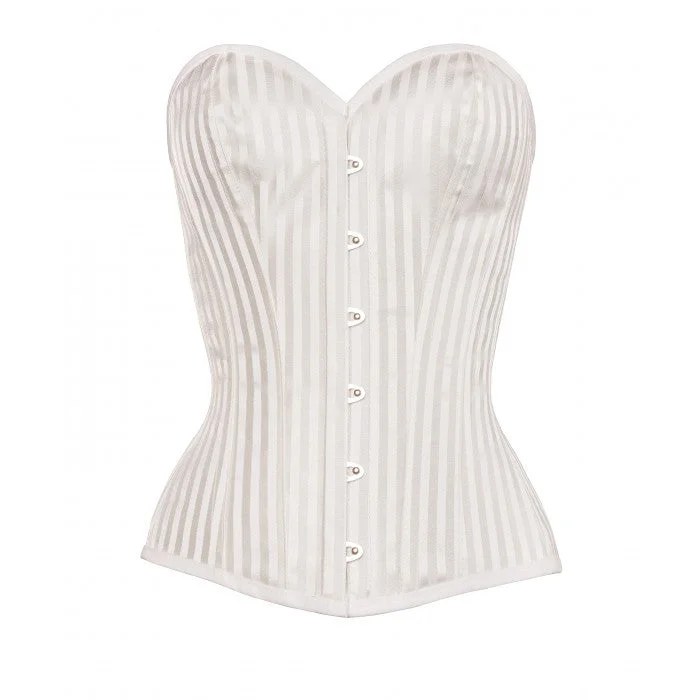 Online Deal Malaki Instant Shape White Striped Corset