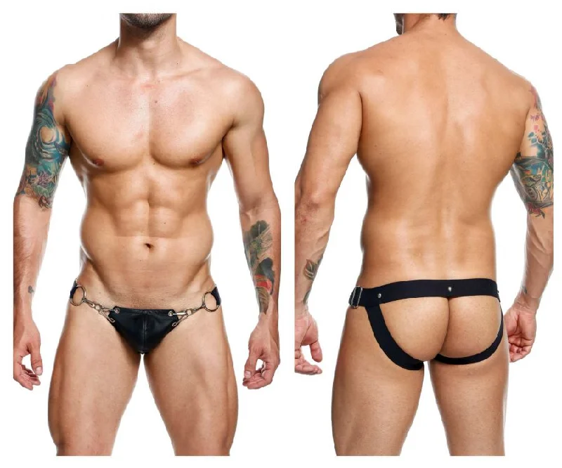 Final Markdown MaleBasics DMBL03 DNGEON Snap Jockstrap Color Black