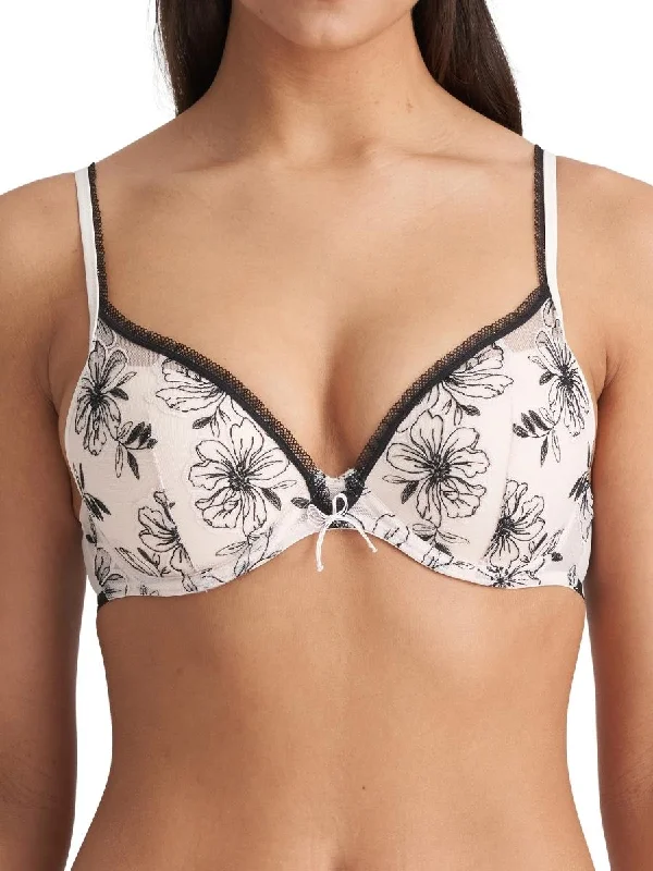 Last Chance Noorah Push Up Bra - Black/Blush