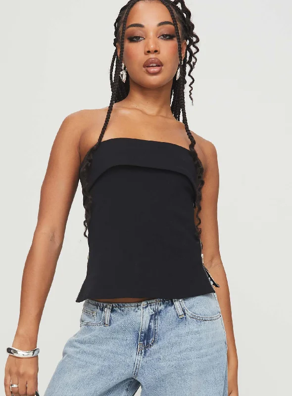 Loyalty Reward Matza Strapless Top Black