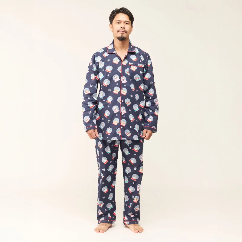 Men Snowglobes Pajama Set