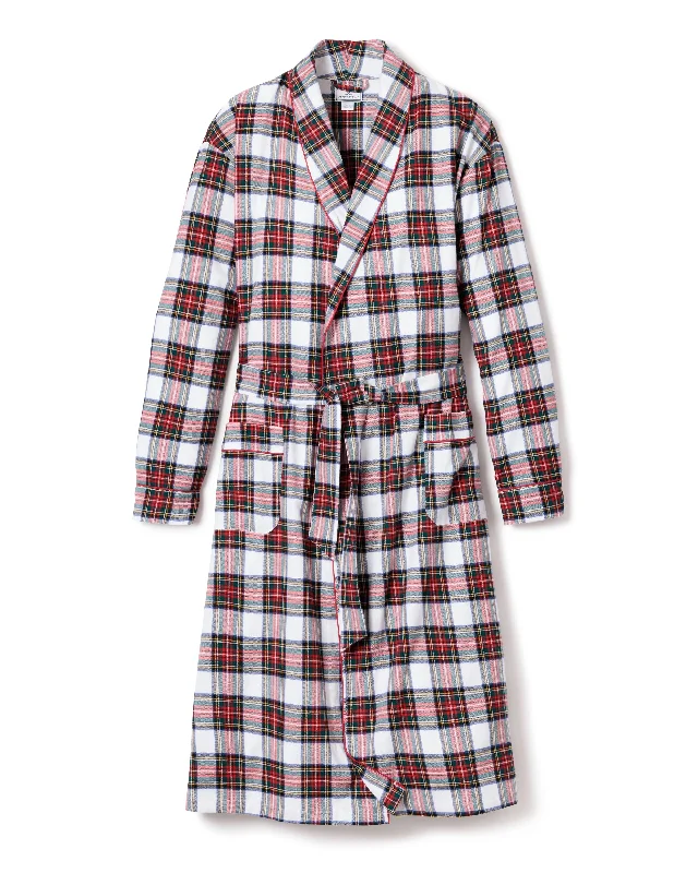 Men's Brushed Cotton Robe in Balmoral Tartan