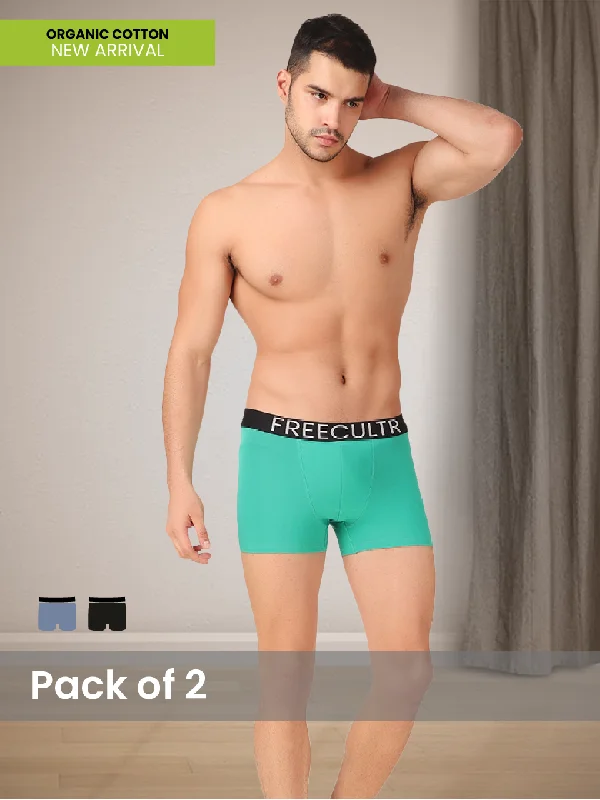 Great Deal Men's Organic Cotton Trunks Pack of 2