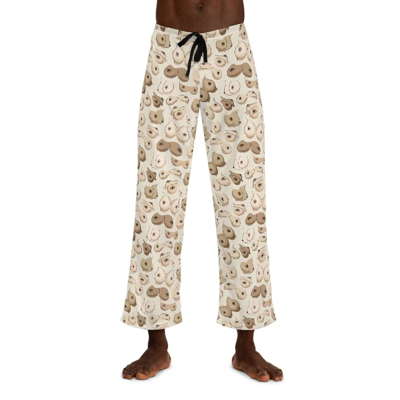 Men’s Pajama Pants with Women’s Bre@sts