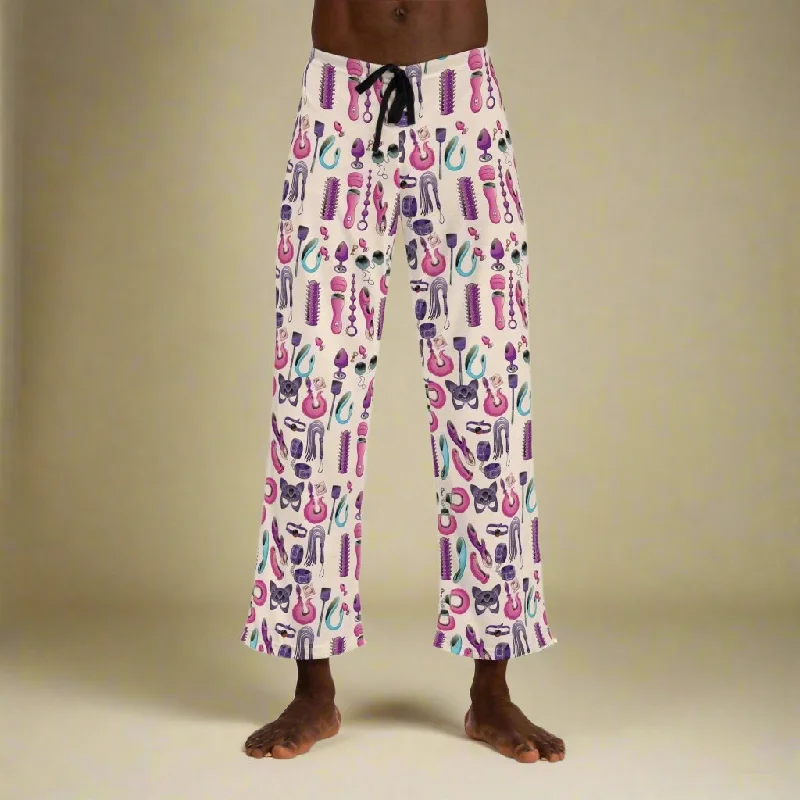 Men's Pajama Pants - Funky Bolt Print