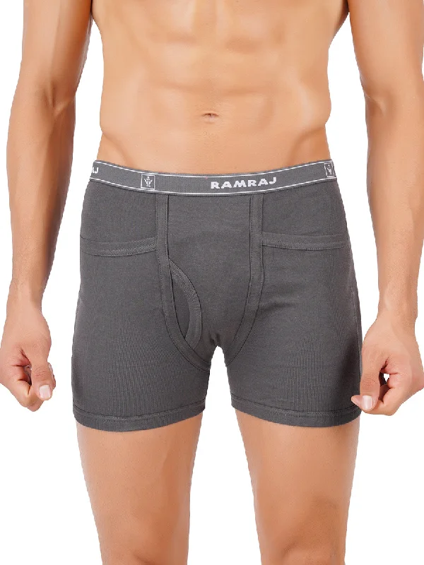 Now Available Men Snug Fit Soft Combed Rib Pocket Trunks Plus size  Arrow-Pack of 2