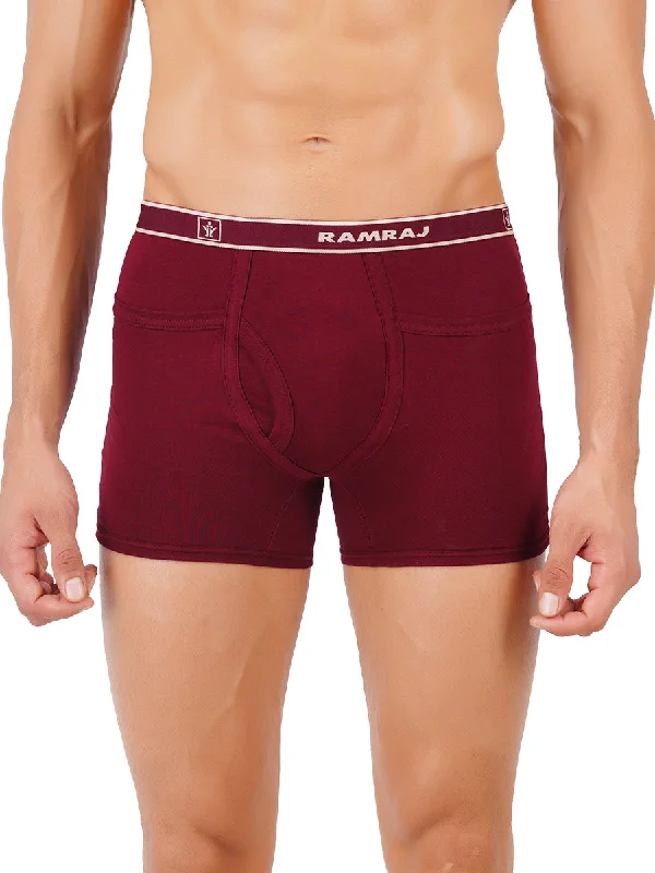 Limited Offer Men Soft Combed Fine Jersy Solid Pocket Trunks Target (2PCs Pack)
