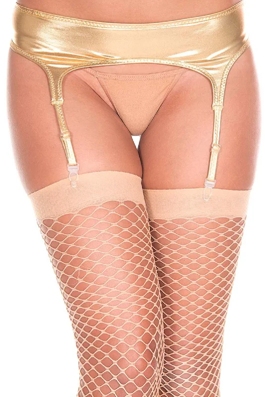 Act Fast Metallic garter belt gold