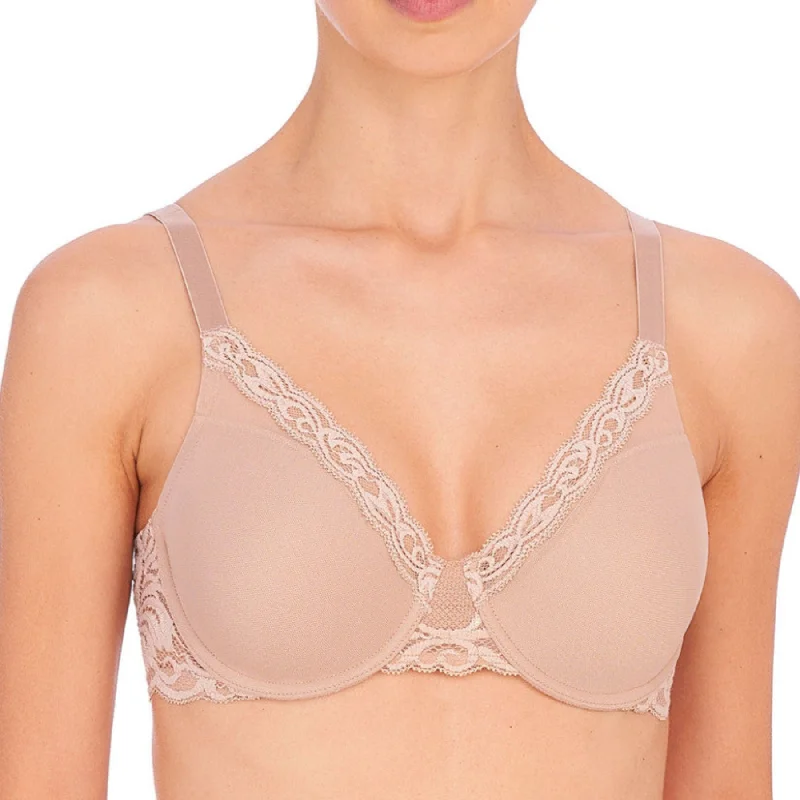 Holiday Sale Feathers Full Figure Contour Underwire Bra 741299 - Cafe