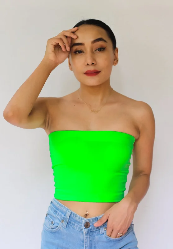 Super Bargain Neon Green Tube Top 