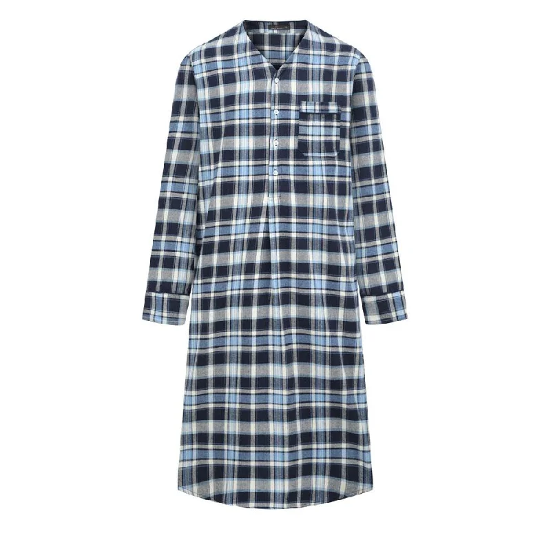 Navy-Cream Plaid