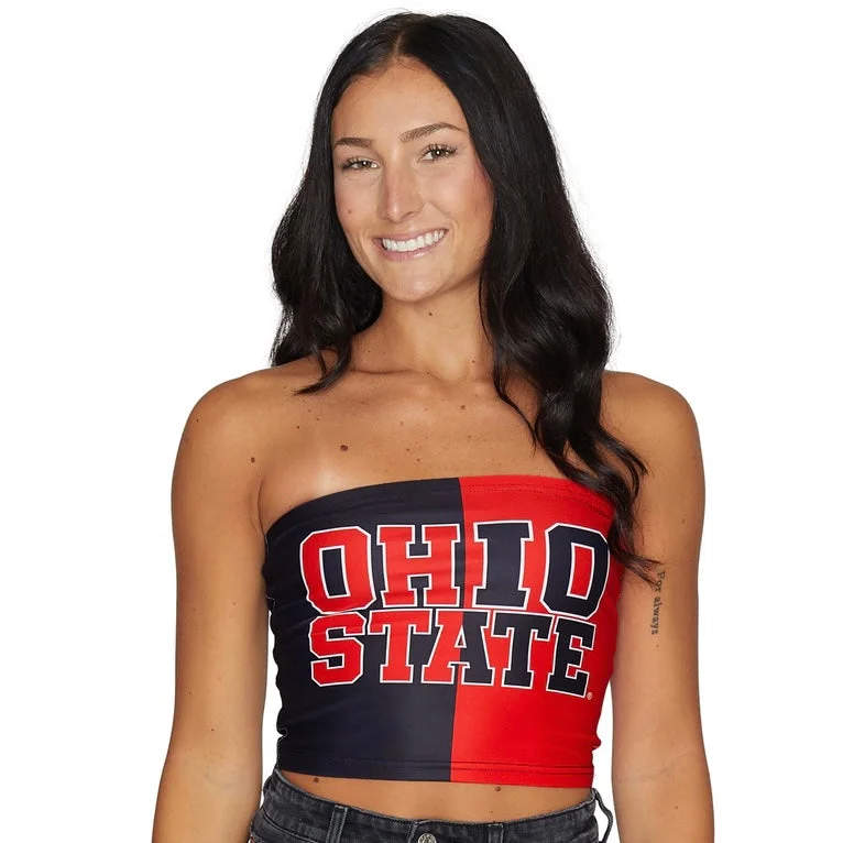 Last Chance Ohio State OSU Buckeyes Two Tone Tube Top