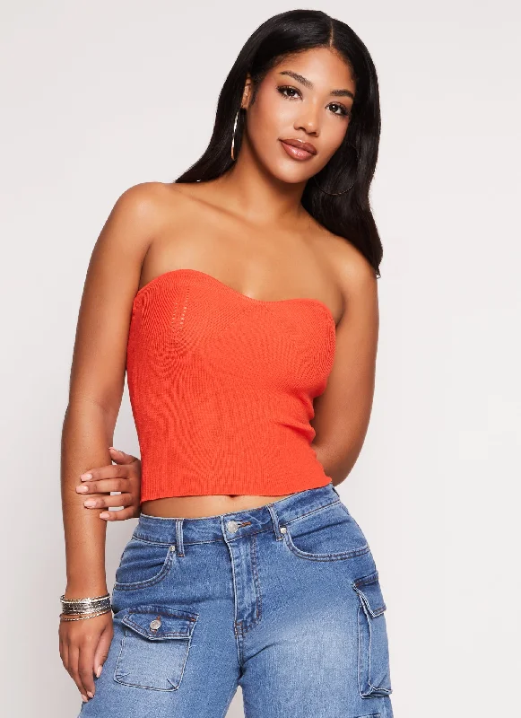 Exclusive Preview Basic Knit Tube Top