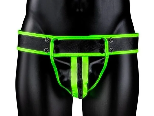 Weekend Savings Fiesta Ouch! Striped Jock Strap Glow in the Dark