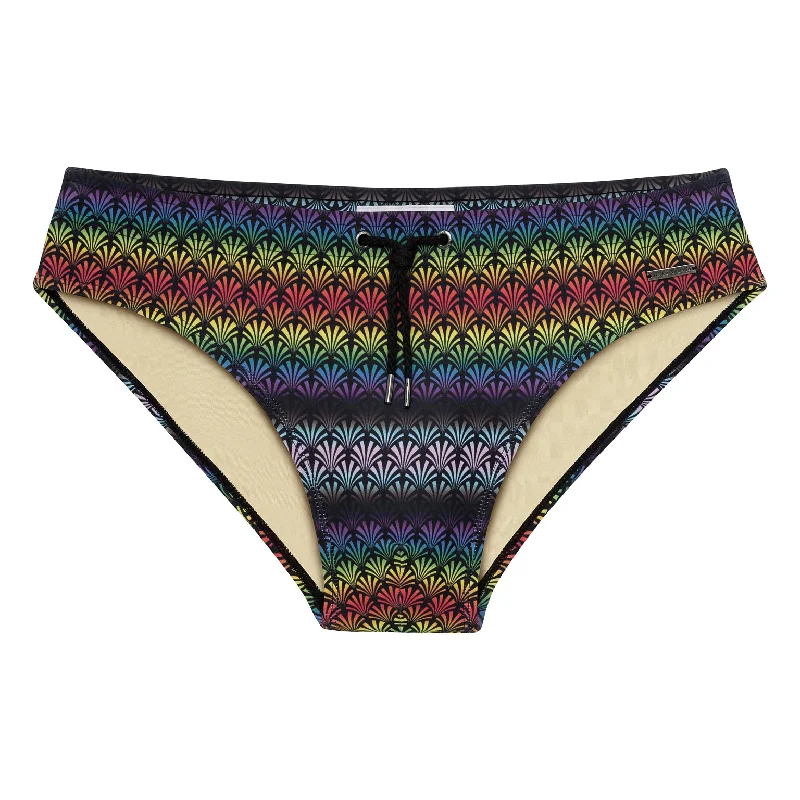 Instant Discount PRIDE EDITION- Black Parade Print Meridian Bikini
