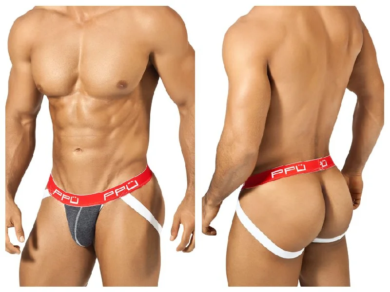 Big Discounts PPU 1308 Jockstrap Color Gray-Red