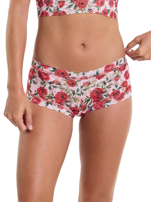 Now Available Printed Signature Lace Boyshort Je' Taime