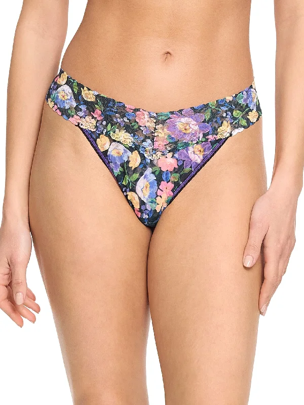 Weekend Bargains to Grab Printed Signature Lace Original Rise Thong Dream Garden