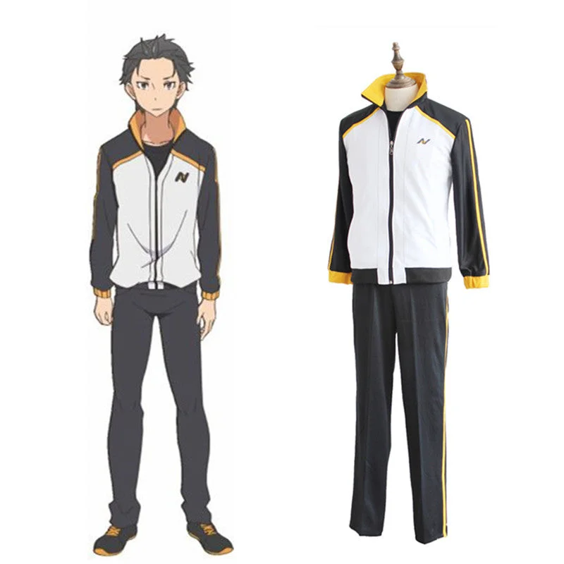 Daily Deals Rulercosplay Anime Re Life In A Different World From Zero Re zero Natsuki Subaru Cosplay Costume