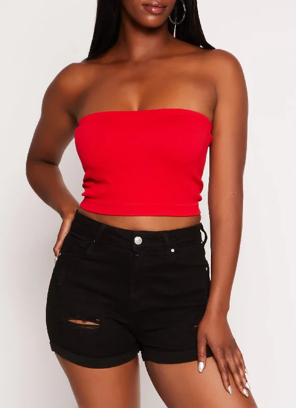 Price Break Basic Seamless Bandeau Top
