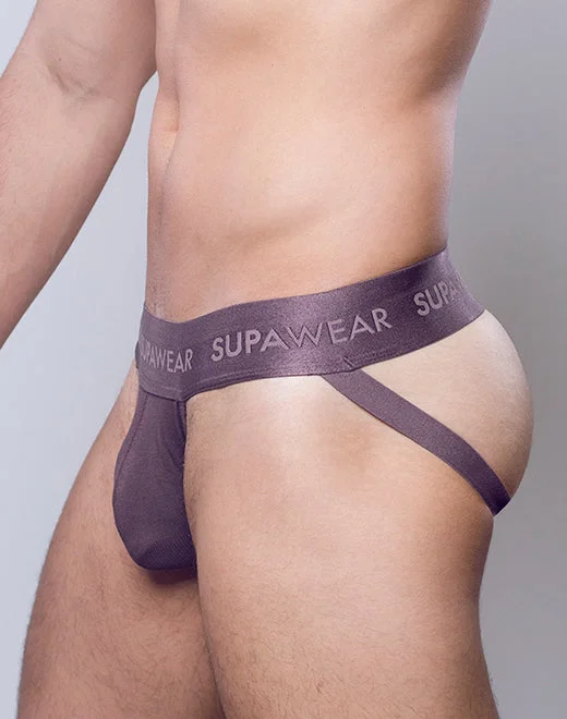 Weekend Specials to Enjoy Ribbed Jockstrap Underwear - Peppercorn