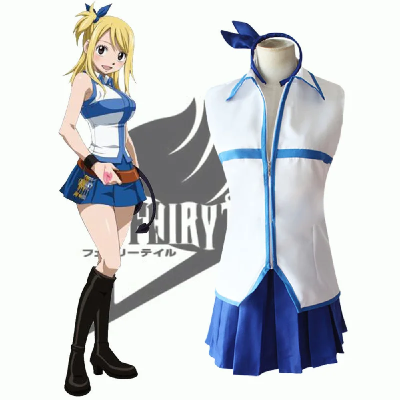 Weekend Savings Bonanza Rulercosplay FAIRY TAIL Lucy Heartfilia Uniform Suit Cosplay Costume With Accessories Weekend Savings Bonanza Rulercosplay FAIRY TAIL Lucy Heartfilia Uniform Suit Cosplay Costume With Accessories