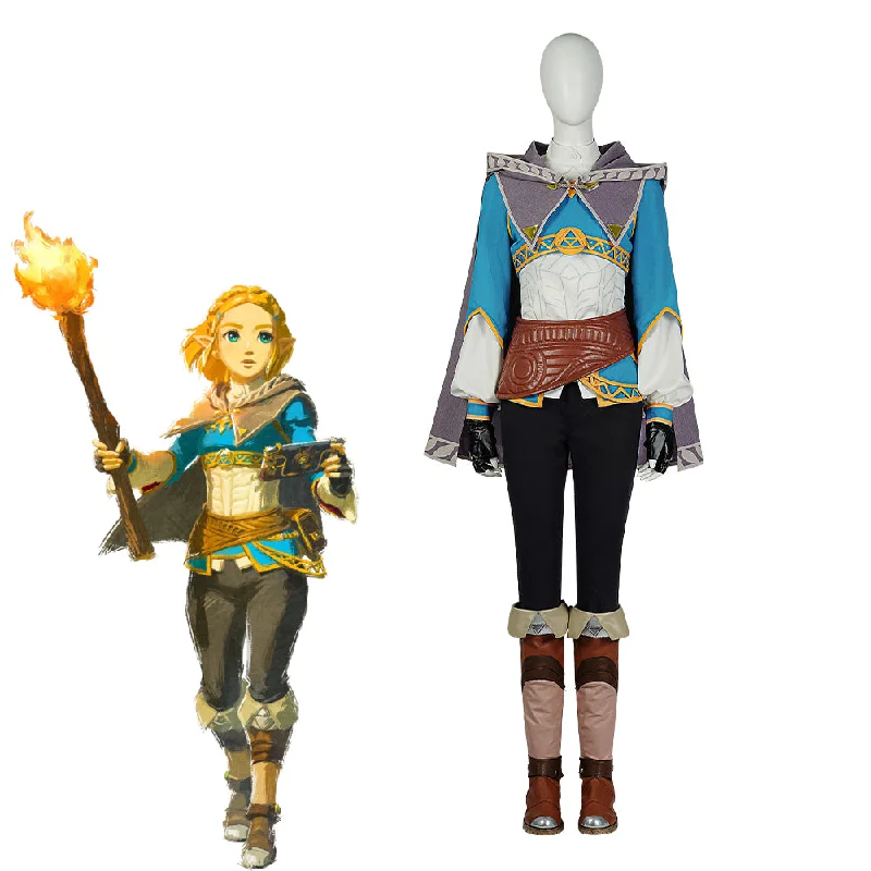 Quick Sale Rulercosplay Game The Legend of Zelda: Tears of the Kingdom Princess Zelda Cosplay Costume - Luxury Version