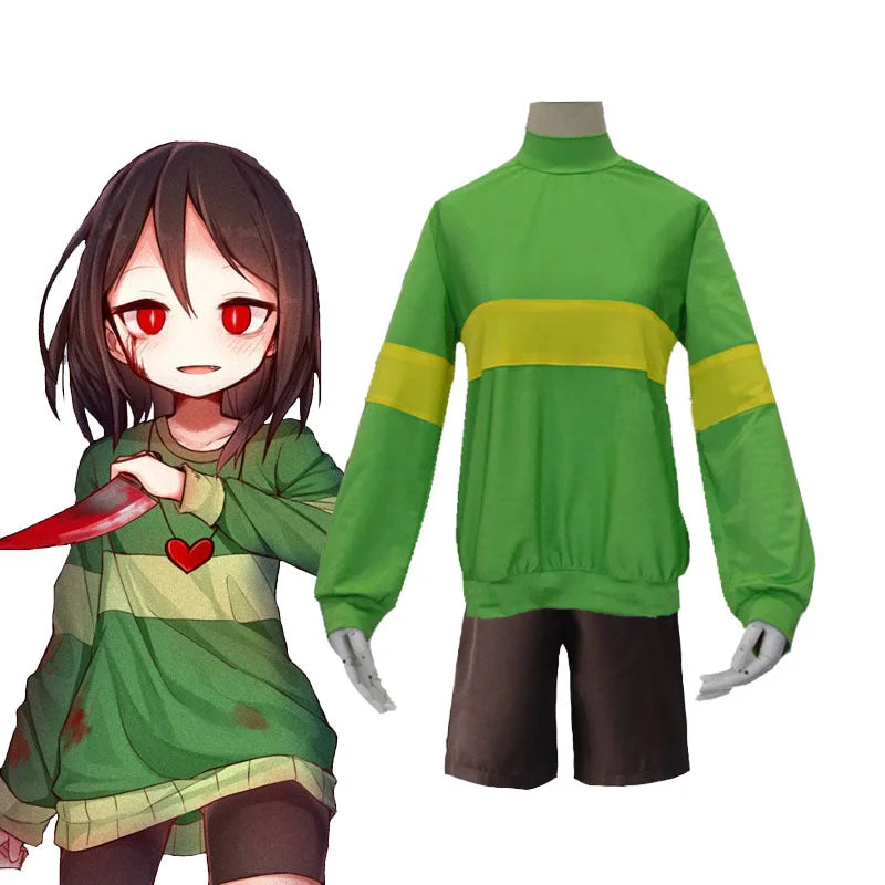 Stock Clearance Rulercosplay Undertale Chara Game Cosplay Costume