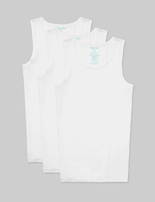 Buy Now Second Skin Tank Stay-Tucked Undershirt (3-Pack)
