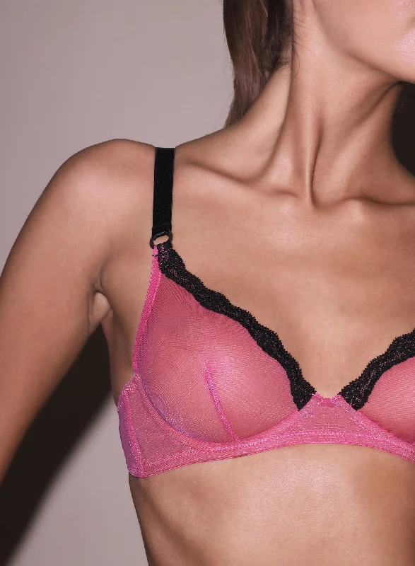 Weekend Shopping Bliss Sheer Tulle Demi Bra