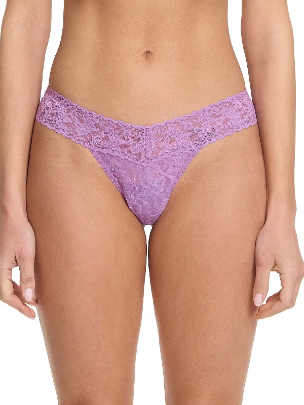 Weekend Deals That Thrill Signature Lace Low Rise Thong Venus Purple