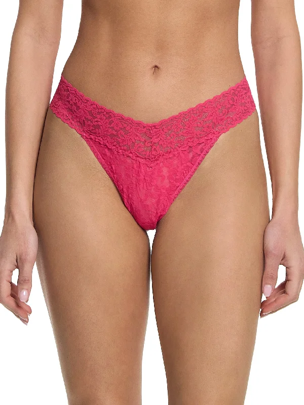 Weekend Specials to Celebrate Signature Lace Original Rise Thong Sweet Tart Pink