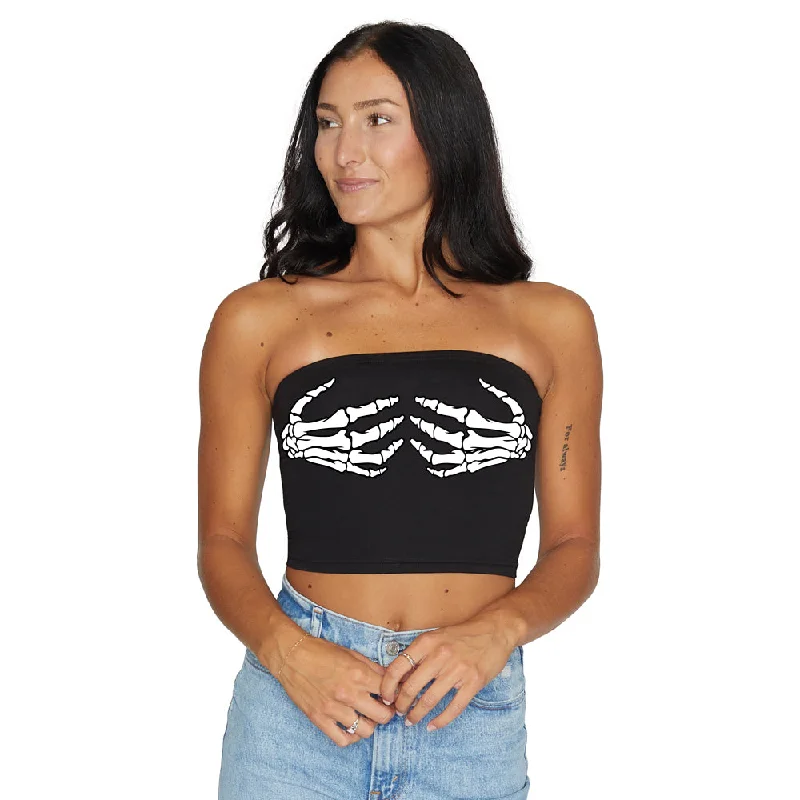 Closeout Skeleton Black Tube Top