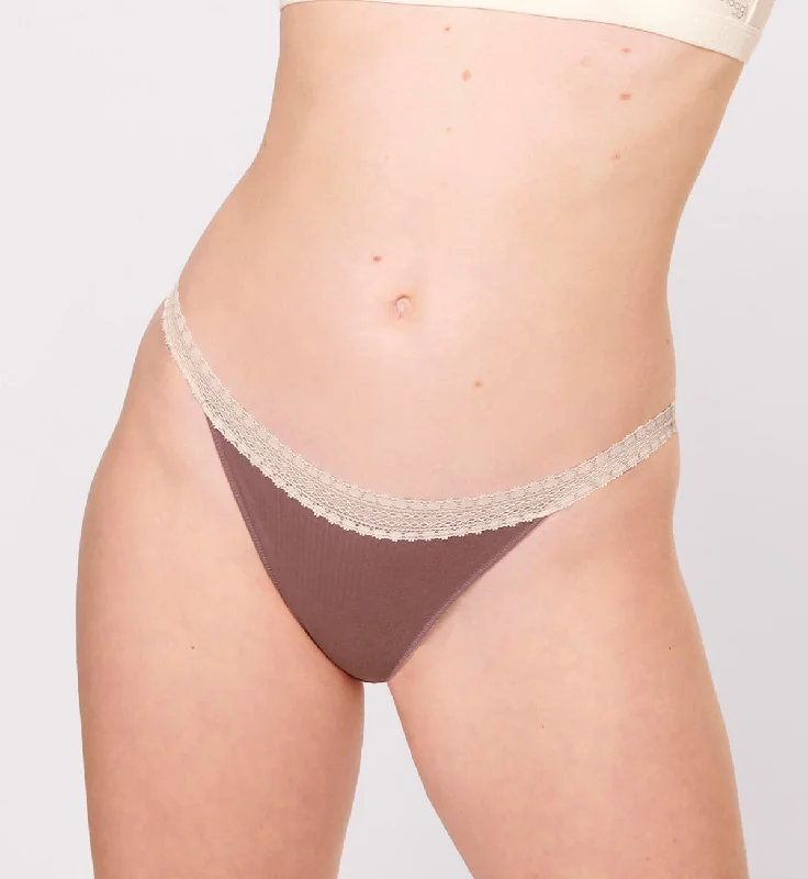 Early Bird Discount SLOGGI GO RIBBED TANGA TWIN PACK