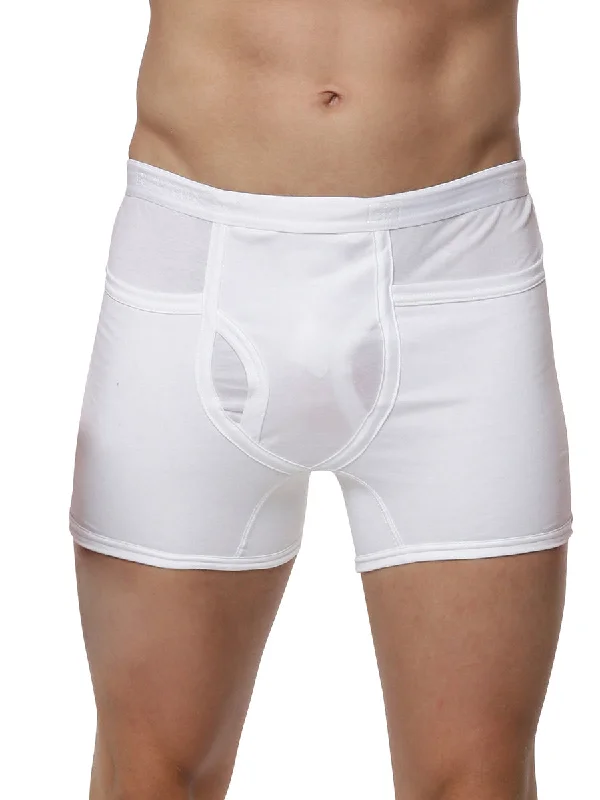 Price Slash Soft Combed Fine Jersy White Pocket Trunks Target (2PCs Pack)