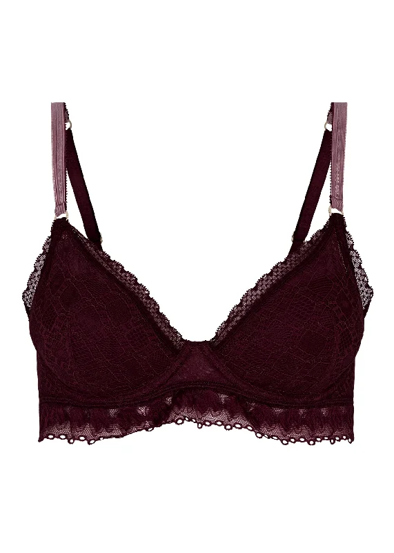Price Rollback Jasmine Inspiring (Garnet Red) Contour Plunge Bra