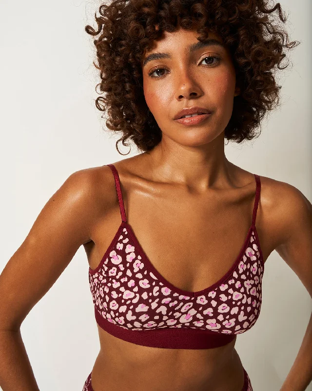 Friends and Family Sale T-Shirt Bra - Rouge Leopard
