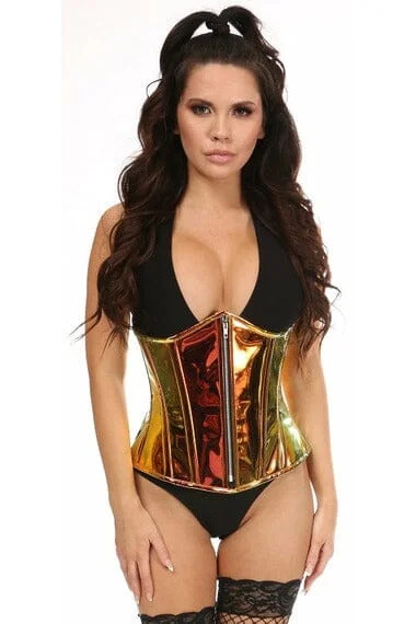 Weekend Deal Top Drawer Sunset Holo Steel Boned Underbust Corset