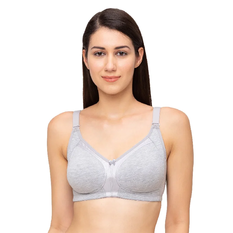 Savings Spectacular Shrishti-Plain Non Padded Full Cup Bra Grey