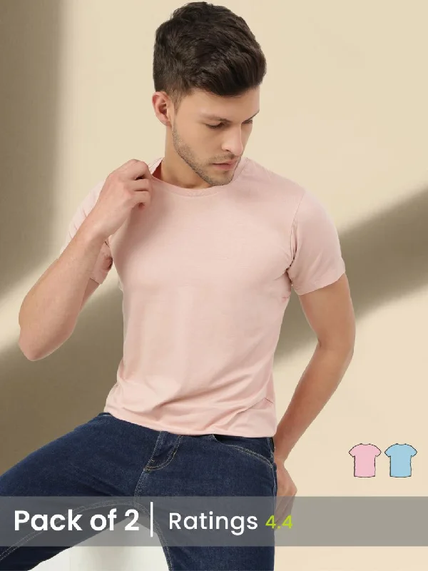 Price Drop Alert Men's Half Sleeves Bamboo Undershirts (Loungewear & Sleepwear) - Pack of 2 Price Drop Alert Men's Half Sleeves Bamboo Undershirts (Loungewear & Sleepwear) - Pack of 2