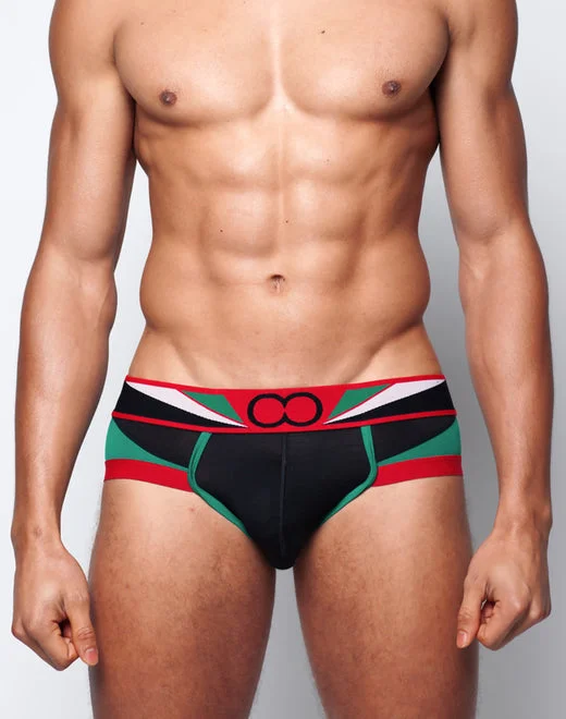 Midnight Madness U20 Vavoom Brief Underwear - Black/Green