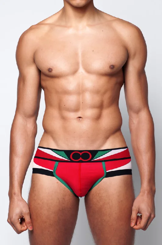 Lowest Price U20 Vavoom Brief Underwear - Red/White