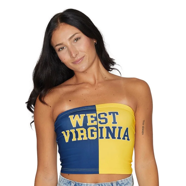 Doorbuster Deal West Virginia Mountaineers Two Tone Tube Top